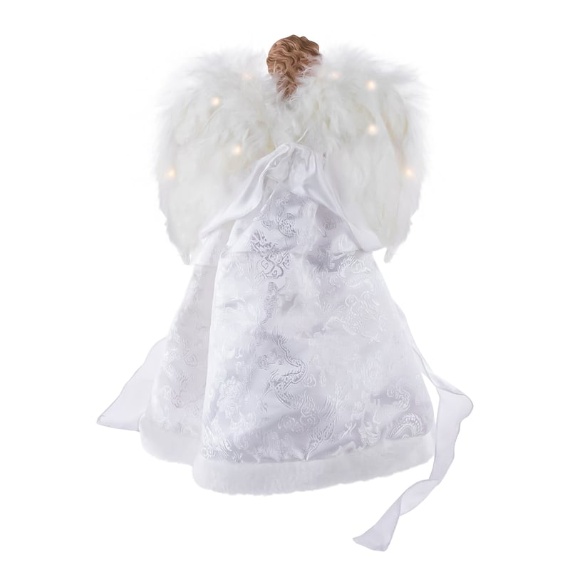 14" Angel with Lighted Wings Christmas Tree Topper Bed Bath & Beyond
